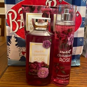 Sweet cranberry rose body collection